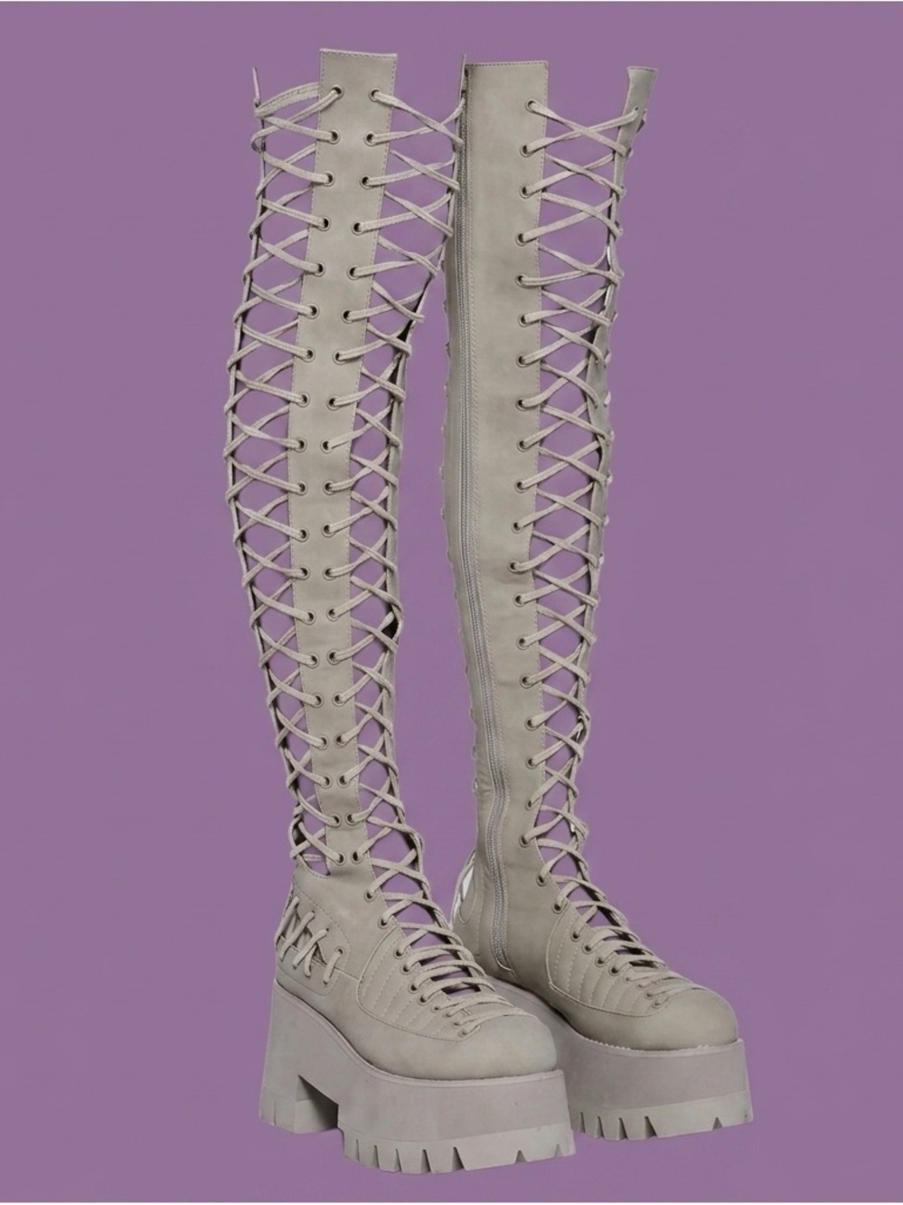 Club Exx x Dolls Kill - Rude Awakening Treaded Boots